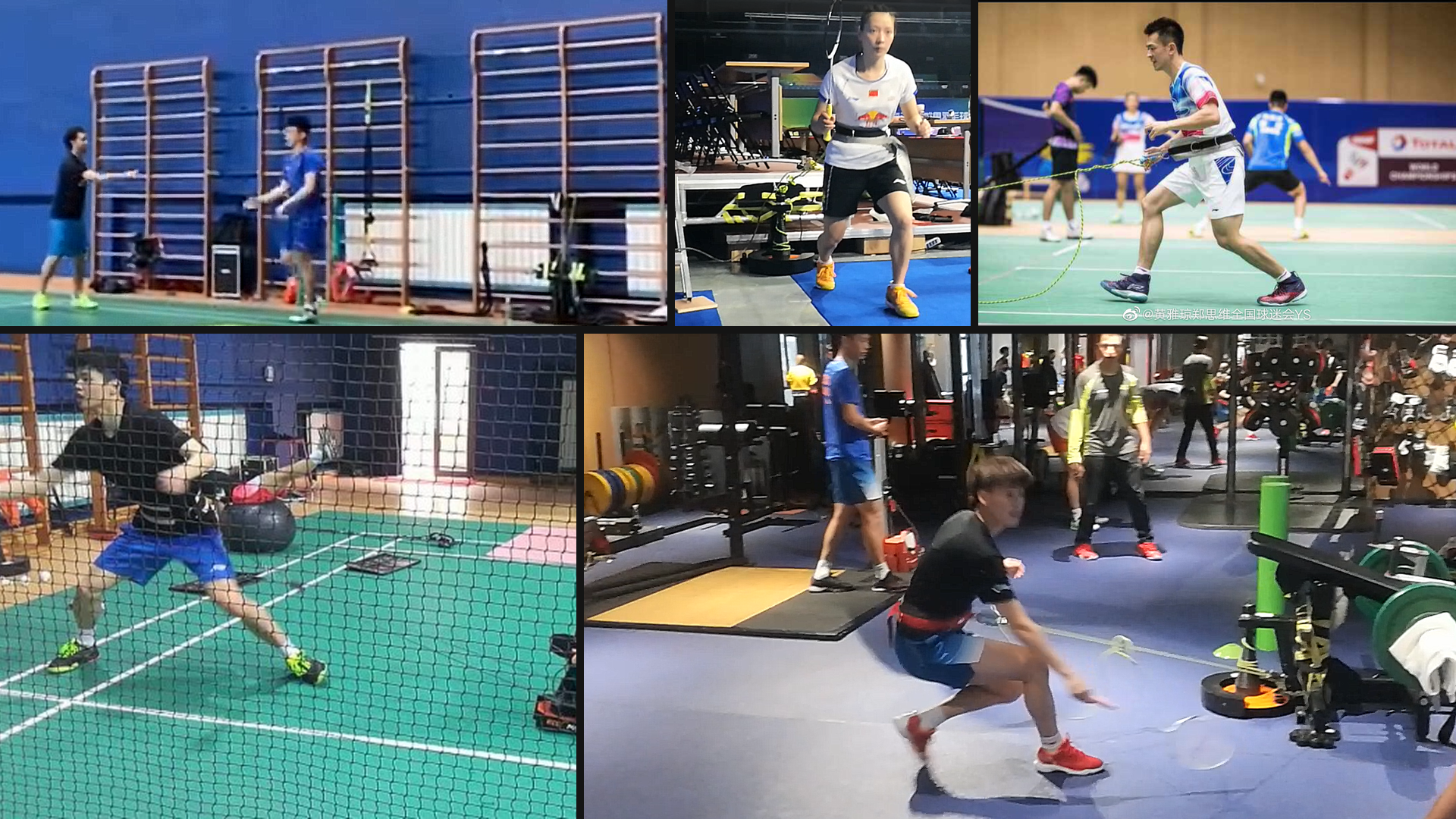 Collage de entrenamientos, competiciones y conferencias de Cristian Luque